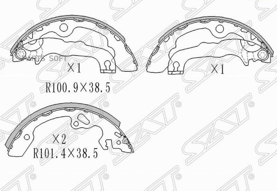 

Тормозные колодки SAT задние для Ford Focus 1998-2004 ST1121669