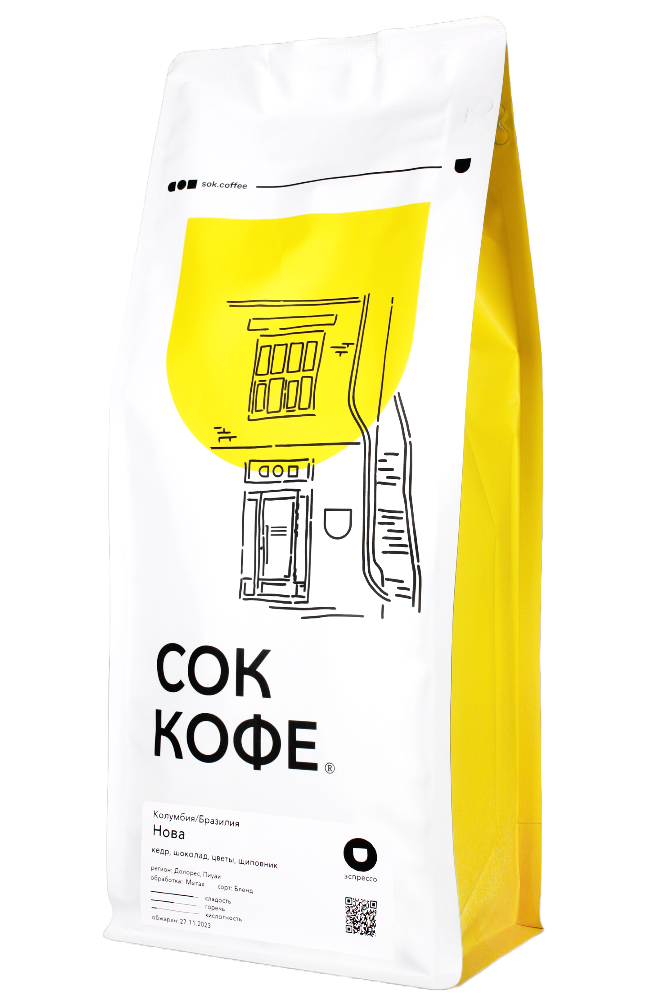 

Кофе в зернах Нова, СОК КОФЕ, 100% Арабика, Обжарка Средняя, Обработка мытая, 1000 г