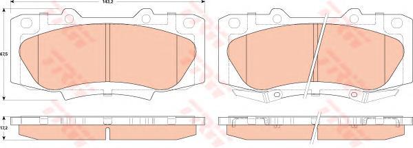 

Gdb3528_Колодки Дисковые Передние Toyota Hilux 2.5D/2.5-3.0D-4D 05>