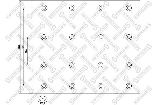 

Накладки на тормозные колодки Stellox 8501087SX