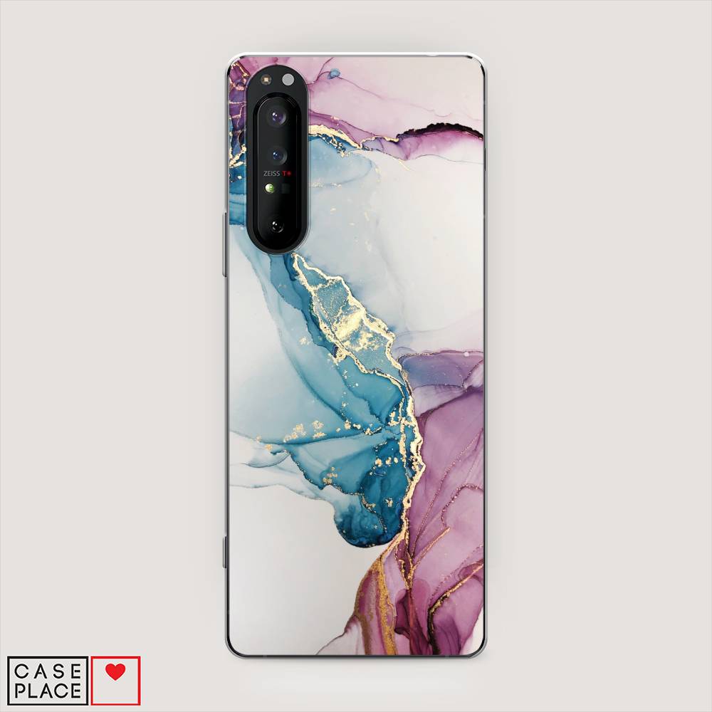 

Чехол на Sony Xperia 1 II "Розовые разводы рисунок", 54550-3