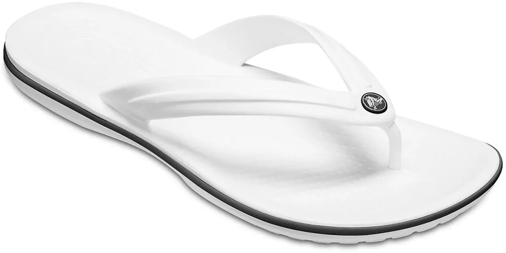 

Вьетнамки унисекс Crocs Crocband Flip белые M8 US; W10 US, Белый, Crocband Flip
