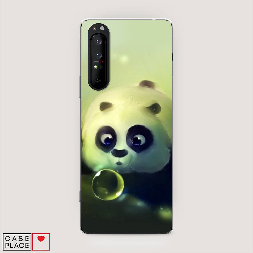 

Чехол на Sony Xperia 1 II "Малыш панды", Зеленый;черный;серый, 54550-1