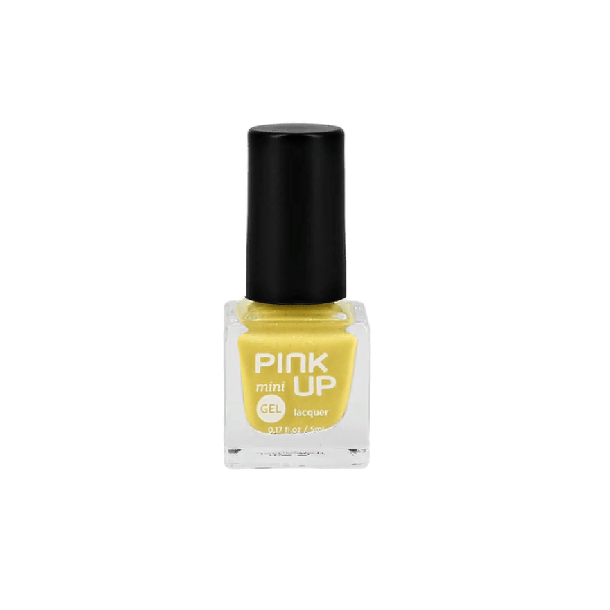 Лак для ногтей Pink Up Mini Gel 27 5 мл PINK UP желтый