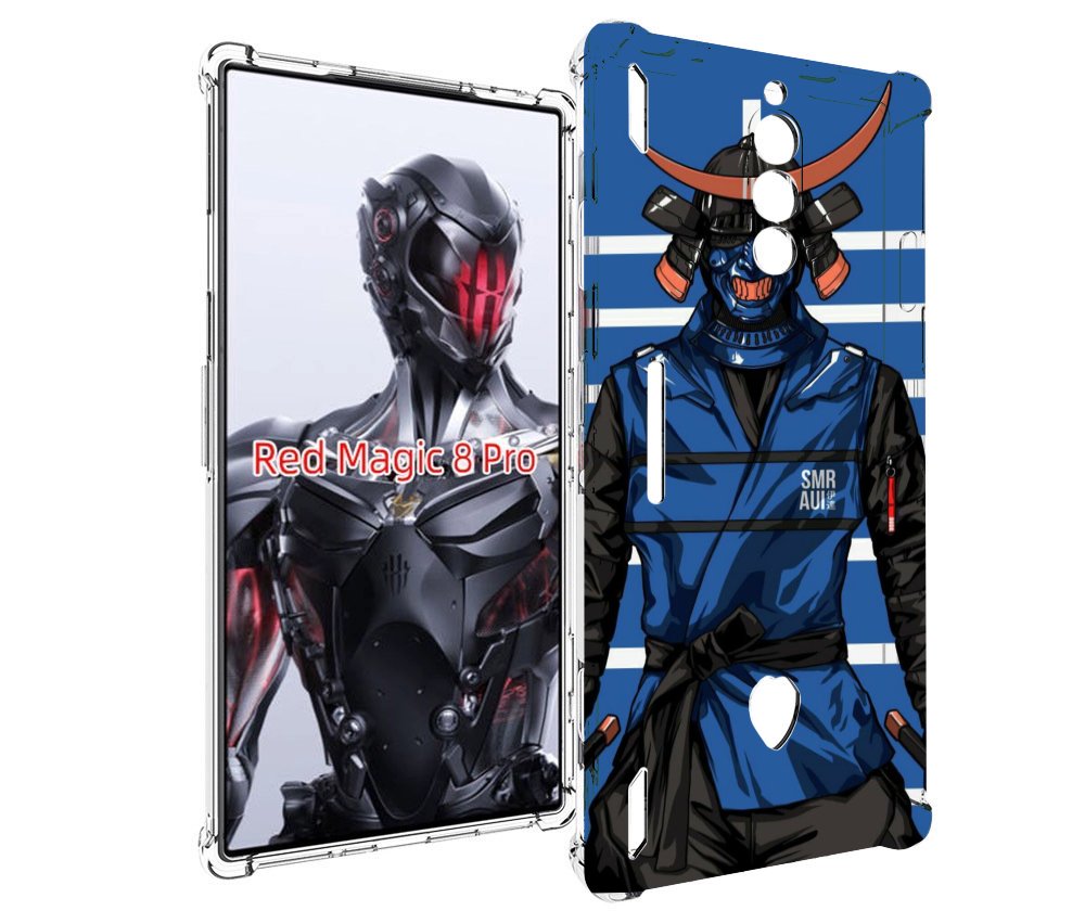 

Чехол MyPads самурай в синей форме для ZTE Nubia Red Magic 8 Pro / Red Magic 8 Pro Plus, Tocco