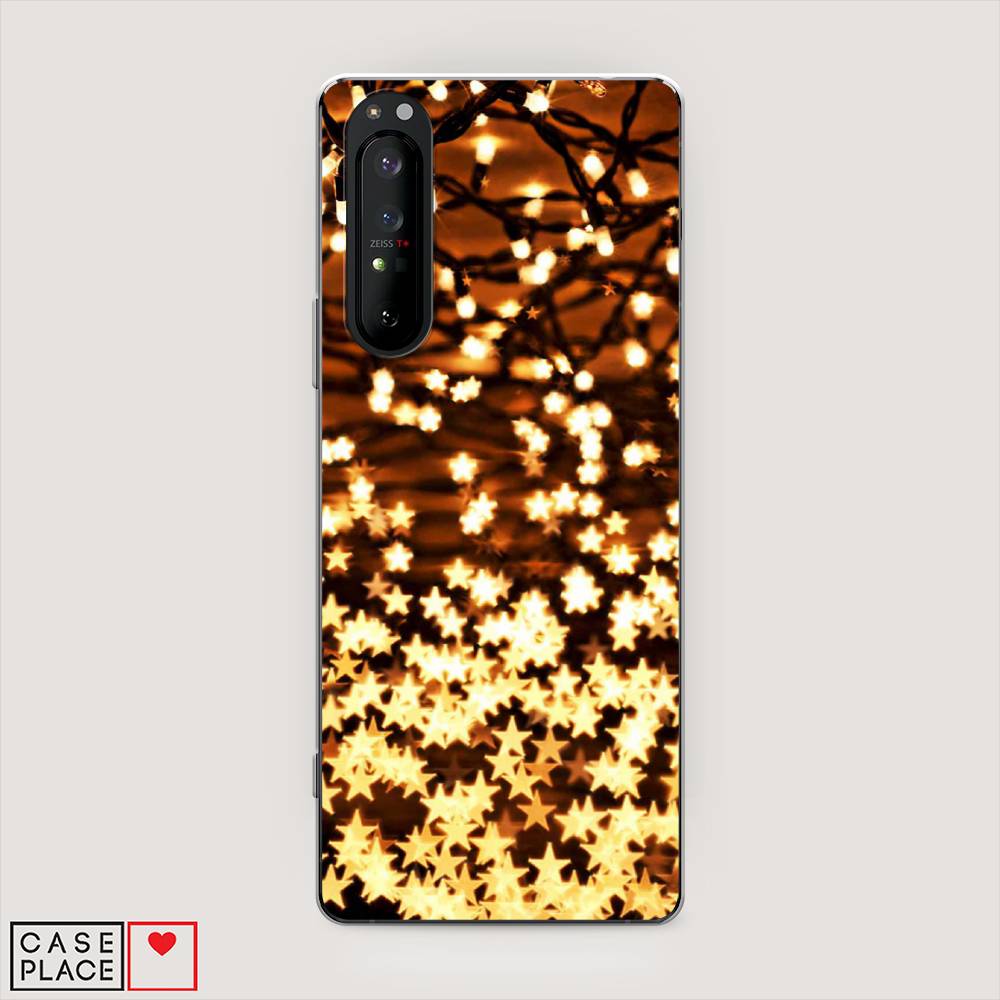 

Чехол на Sony Xperia 1 II "Новогодняя гирлянда", Золотистый, 54550-5