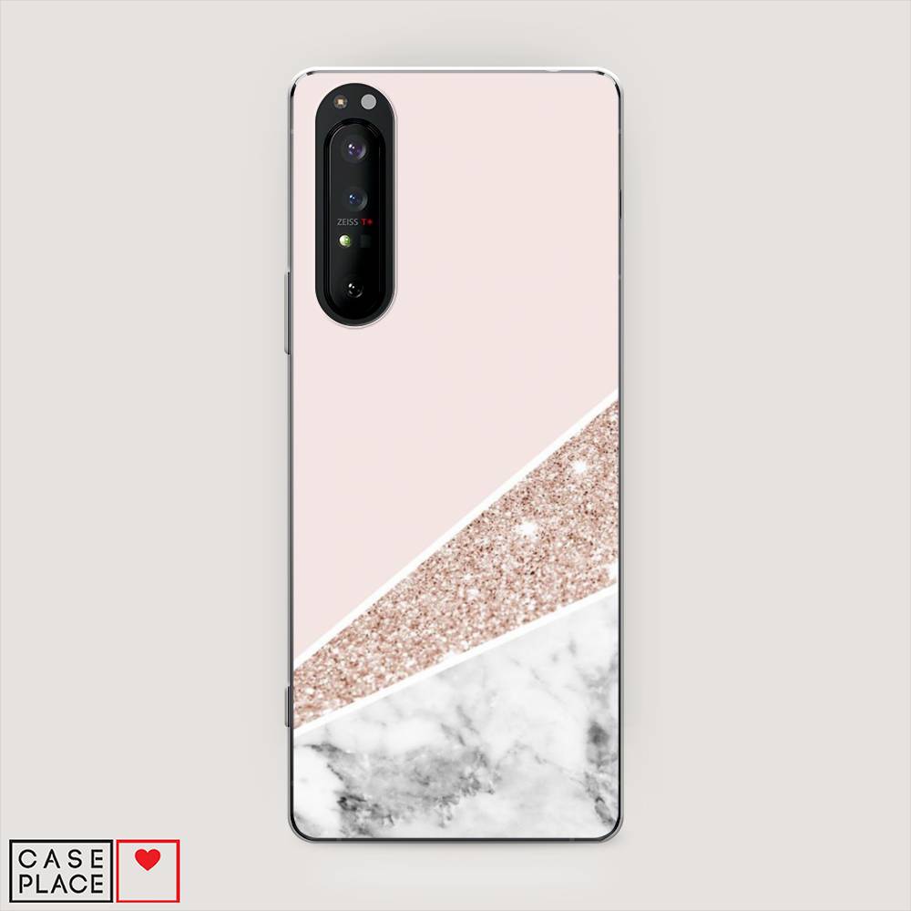

Чехол на Sony Xperia 1 II "Блестящий розовый мрамор", 54550-3