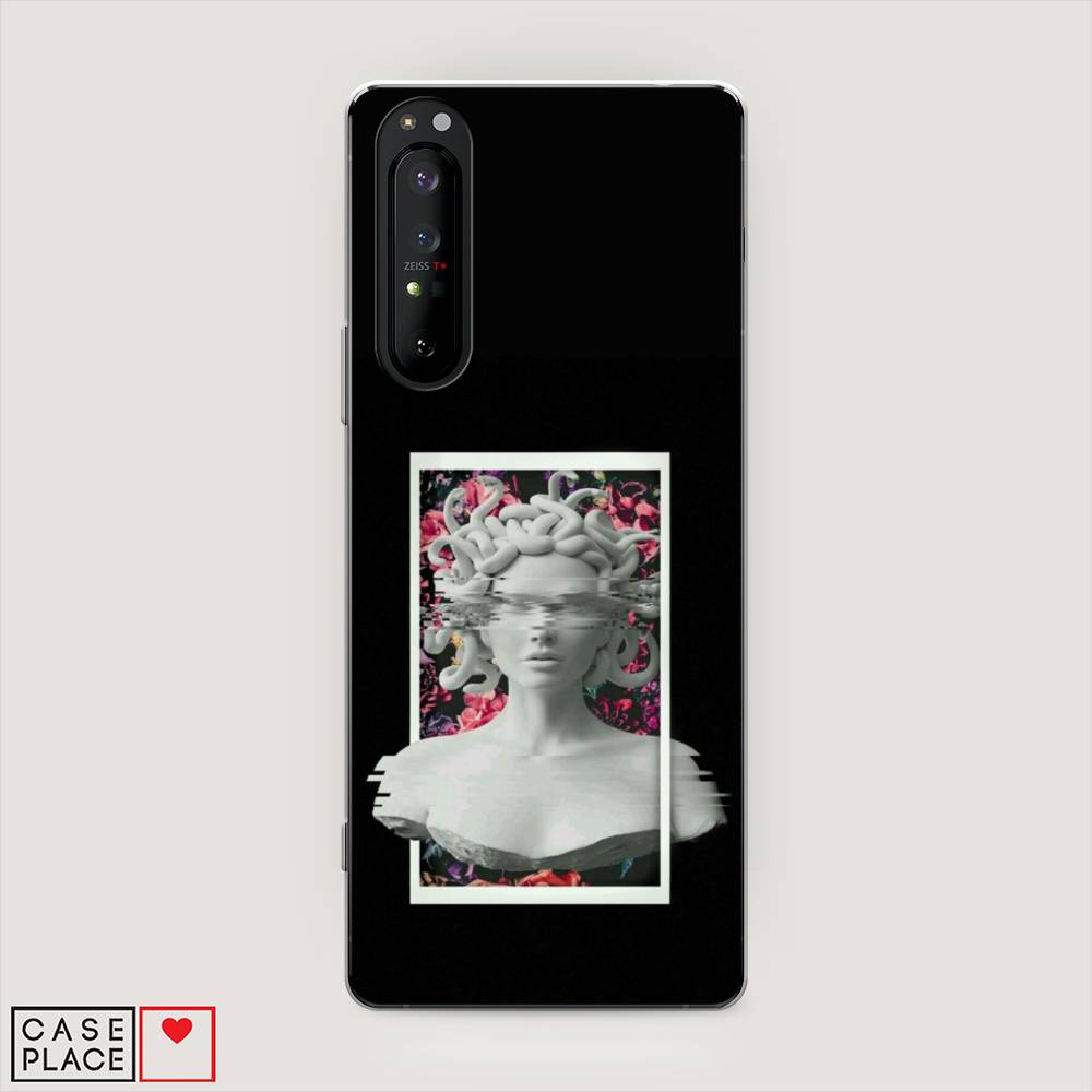 

Чехол на Sony Xperia 1 II "Web Punk Медуза Горгона", Черный;серый, 54550-6