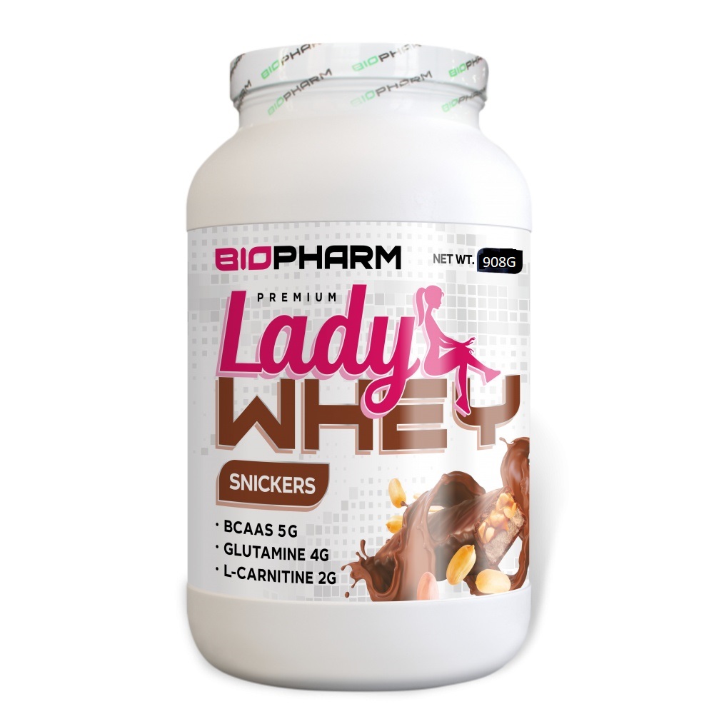 

Протеин biopharm Lady Whey Premium 908 гр Snickers, biopharm Lady Whey