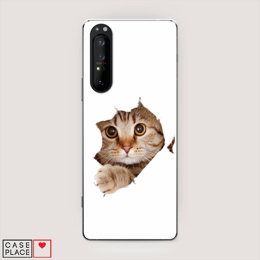 

Чехол на Sony Xperia 1 II "Кот и бумага", Белый;коричневый, 54550-1