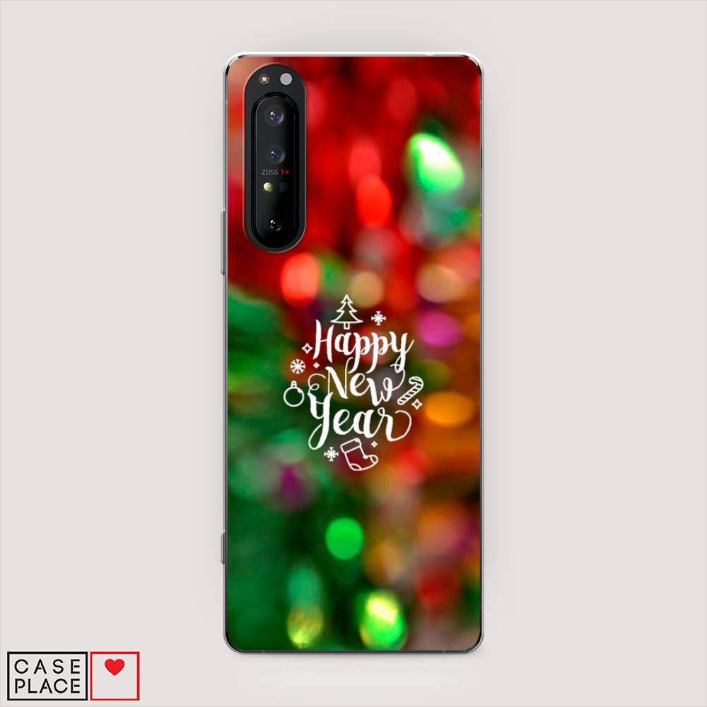 

Чехол на Sony Xperia 1 II "Новый Год на елке", Зеленый;красный;желтый, 54550-5