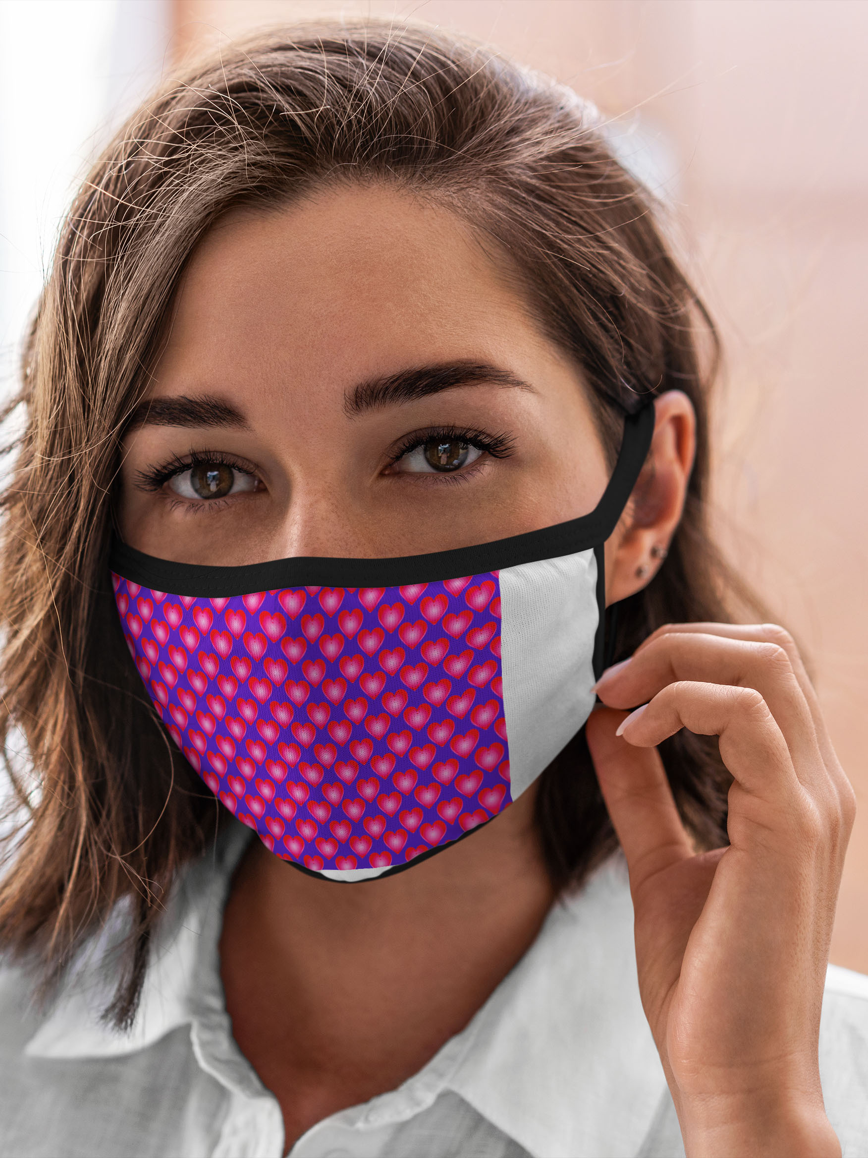 

Многоразовая маска унисекс Burnettie Сердца Неоновые, Разноцветный, Сердца Неоновые