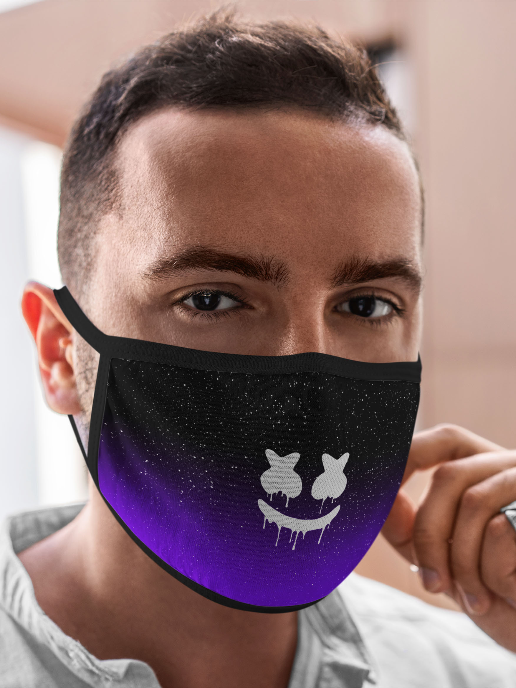 

Многоразовая маска унисекс Burnettie Marshmello, Разноцветный, Marshmello