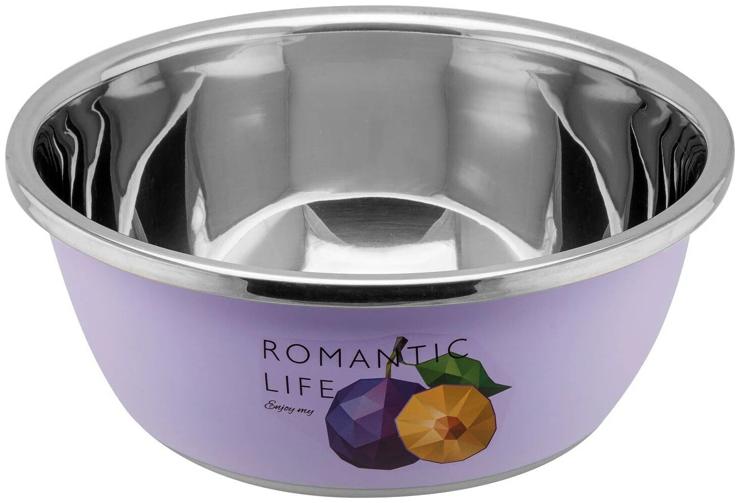 Миска для взбивания PERFECTO LINEA Romantic life из нержавеющей стали слива 28 см 24-012 652₽