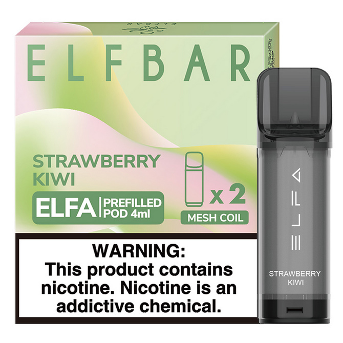 

Картридж Elf Bar Elfa Strawberry Kiwi 4 мл - 2 шт, 20 мг