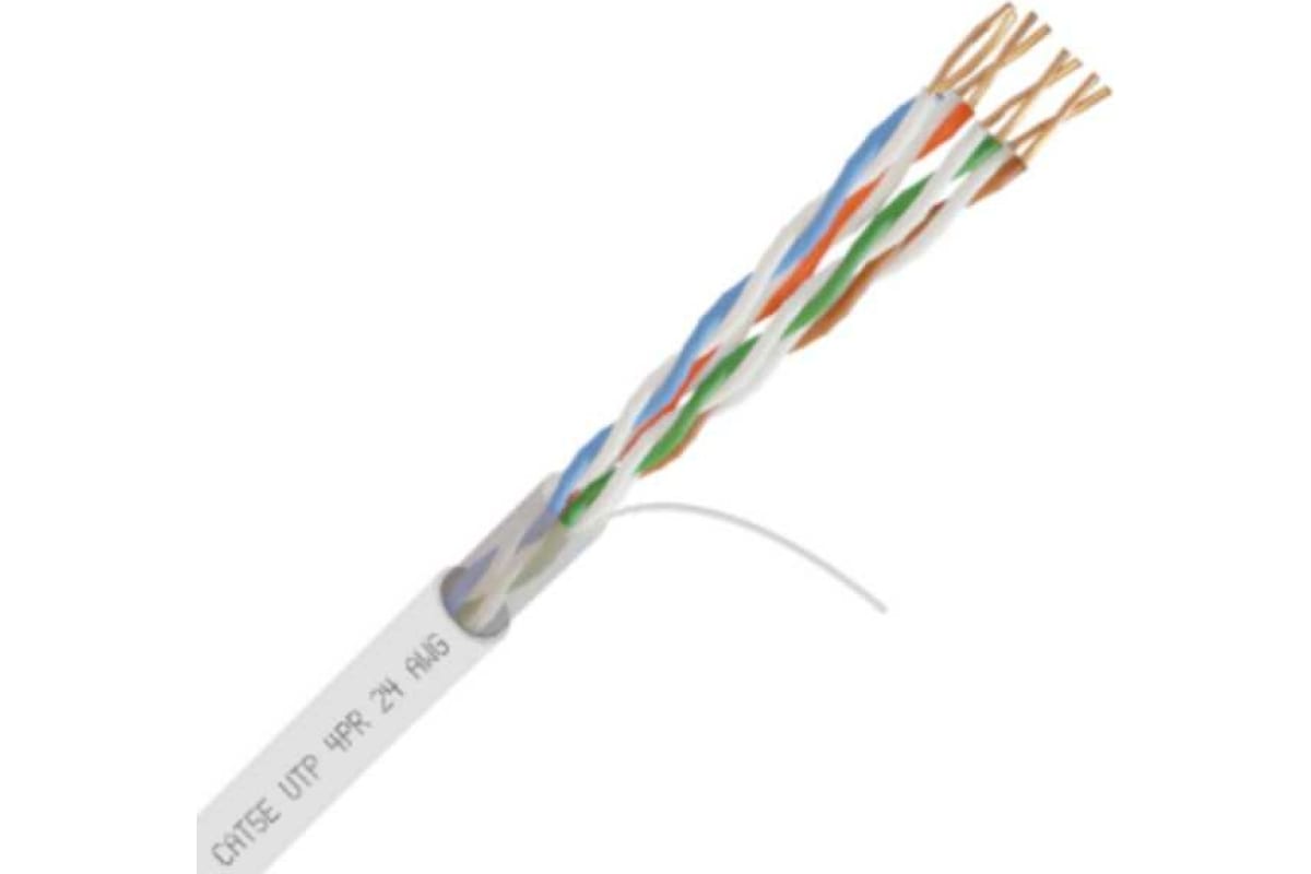 Внутренний кабель Netlink бухта 15 метров NL-CU UTP 4PR STANDART 24 AWG CAT5e 25м белый УТ