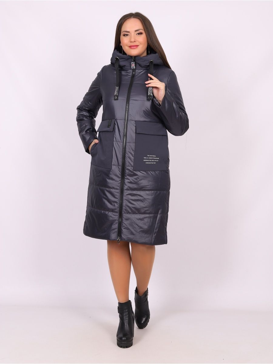 Пальто женское Daigan 91127-N серое 48 RU