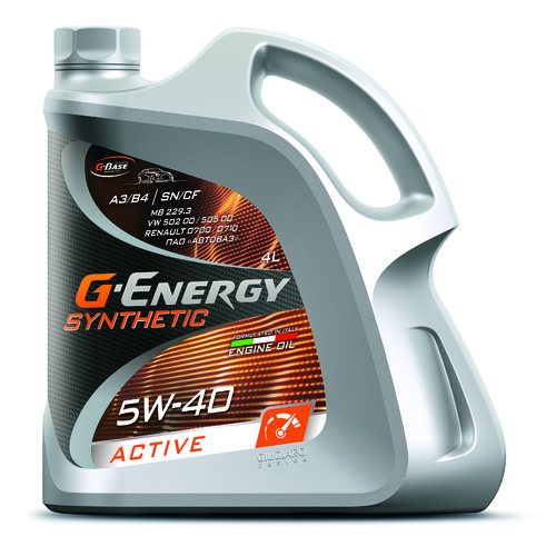 

Моторное масло G-ENERGY Synthetic Active, 5W-40, 4л, синтетическое [253142410]