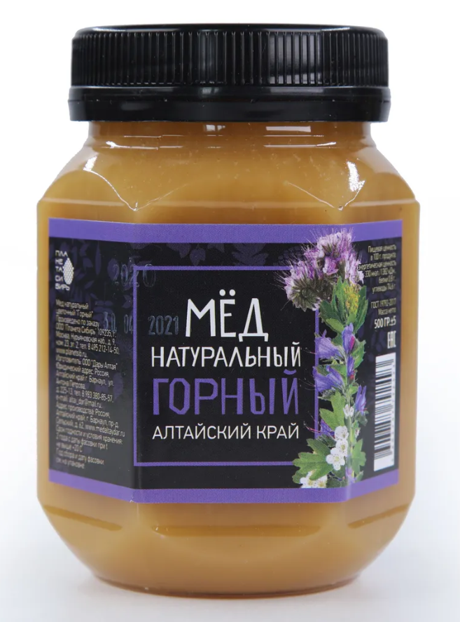 

Мед Дары Алтая Горный, 500 г, Горный