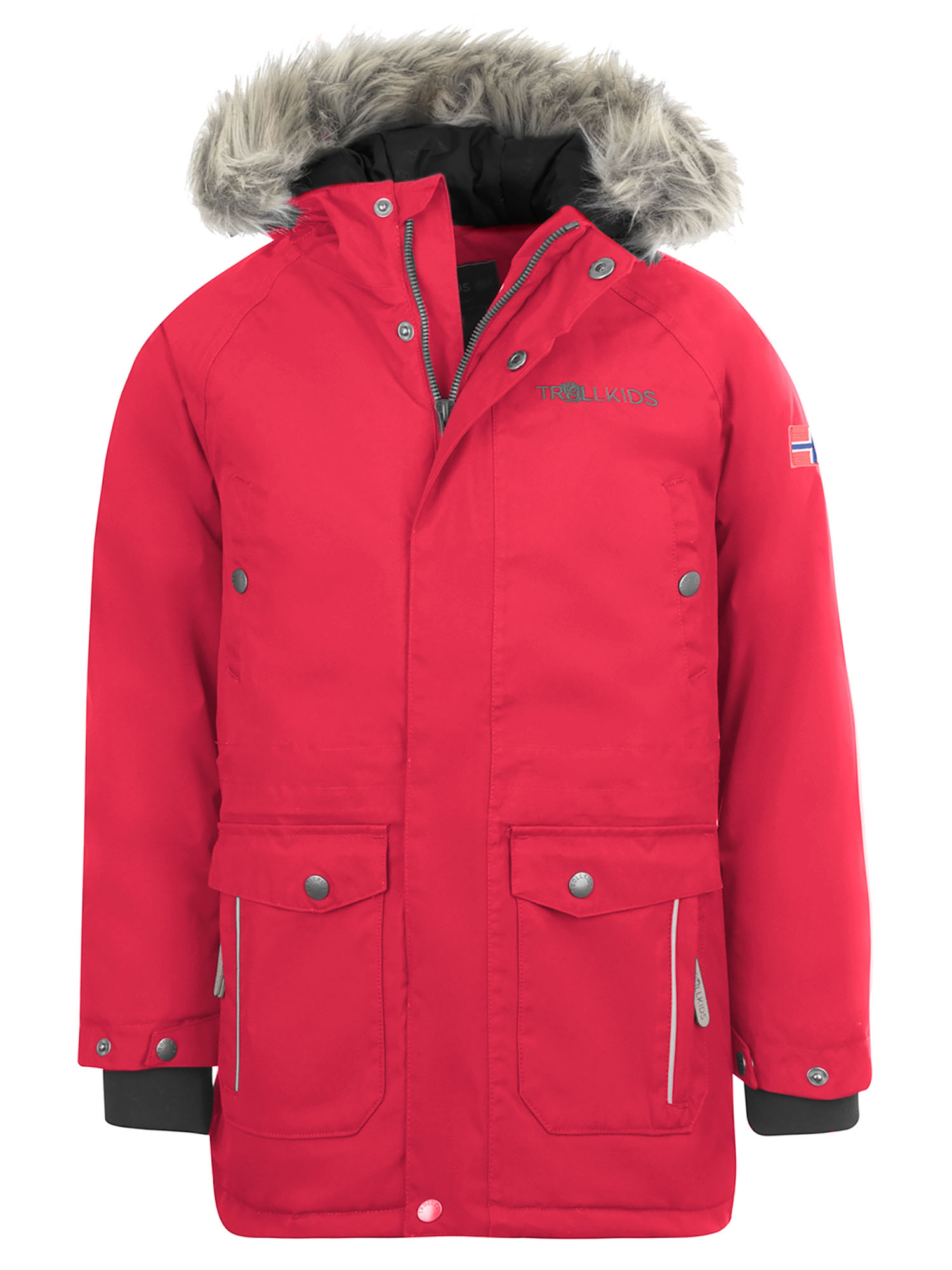 Куртка Детская Trollkids Nordkapp Bright Red (Рост:140) сумка шопер bright emotions блестки без молнии без подкладки красный