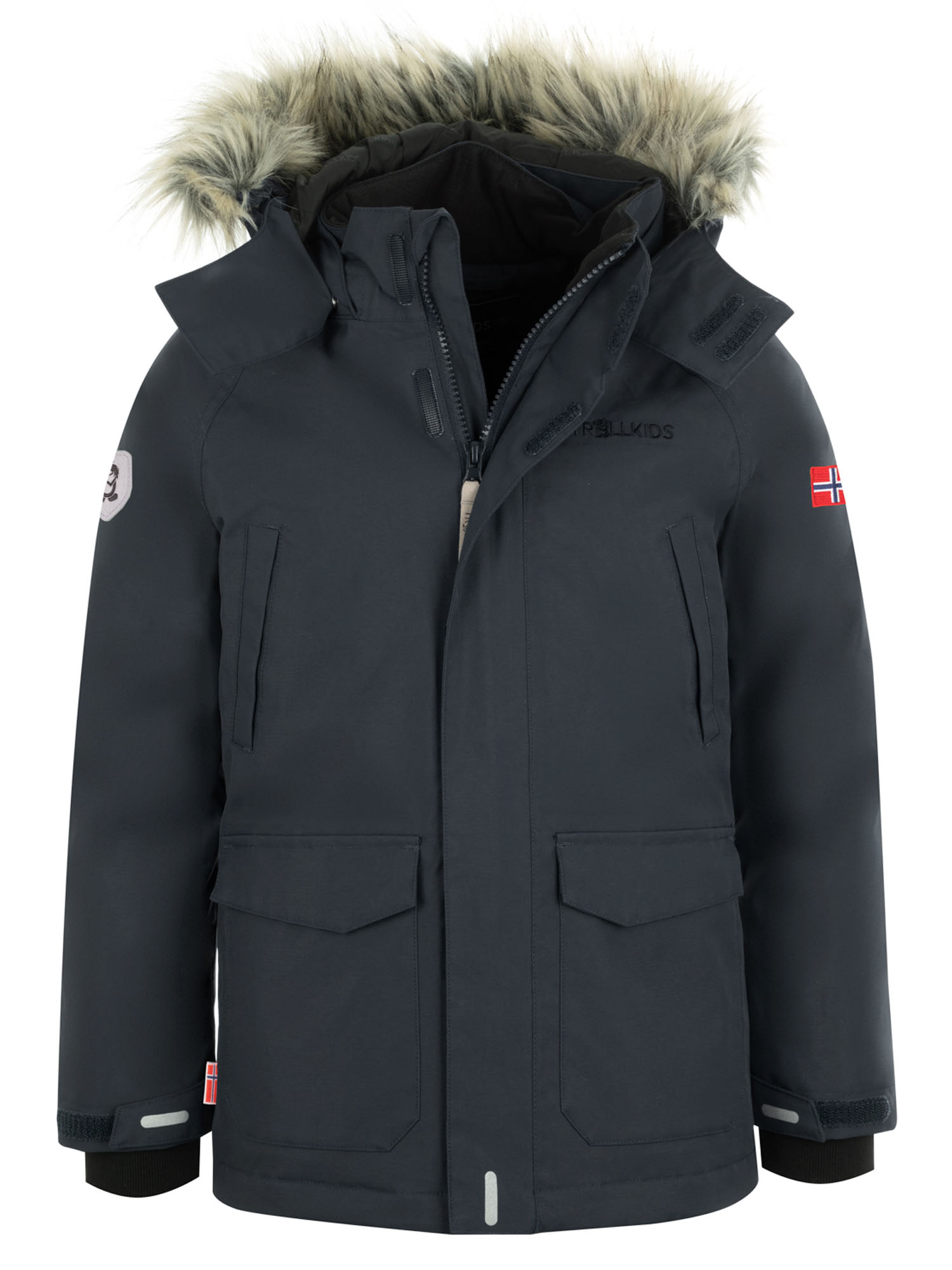 

Куртка Детская Trollkids Spitsbergen Anthracite (Рост:110), Серый, Spitsbergen