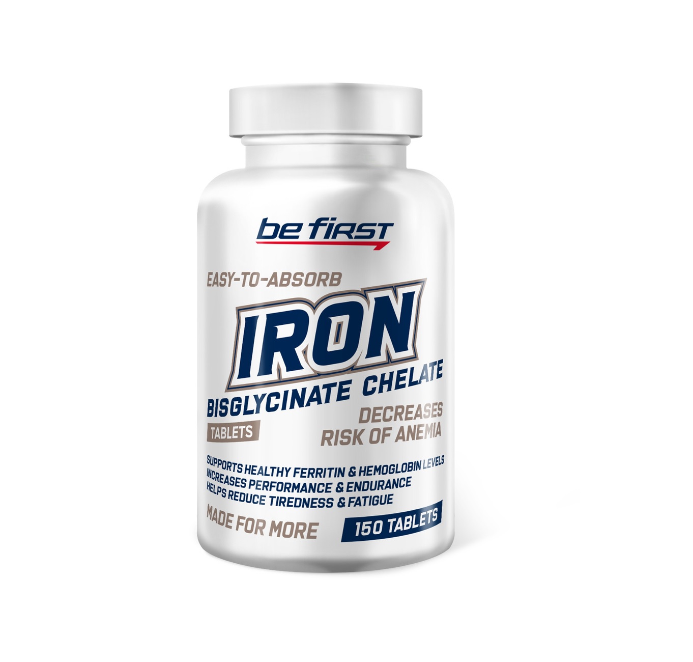 Железо Be First Iron Bisglycinate Chelate 150 таблеток