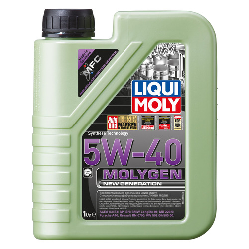 

Моторное масло LIQUI MOLY Molygen New Generation, 5W-40, 1л, синтетическое [9053]