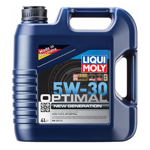 

Моторное масло LIQUI MOLY Optimal NEW GEN, 5W-30, 4л, синтетическое [39031]