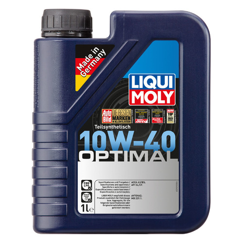 

Моторное масло LIQUI MOLY Optimal, 10W-40, 1л, полусинтетическое [3929]