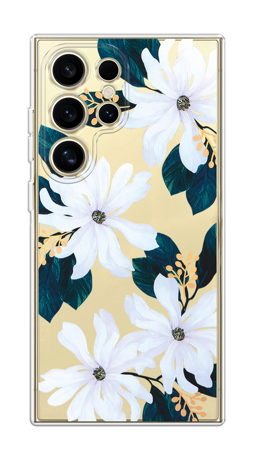 

Чехол на Samsung Galaxy S24 Ultra "Delilah Flower", Зеленый;белый, 2109250-1