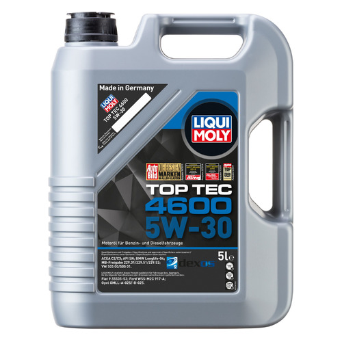 

Моторное масло LIQUI MOLY Top Tec 4600, 5W-30, 5л, синтетическое [8033]