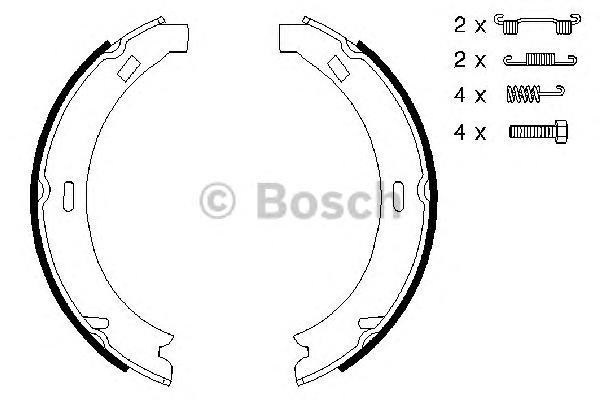 

Тормозные колодки Bosch барабанные 986487582, Колодки тормозные барабанные Bosch 0986487582 Bosch 0986487582