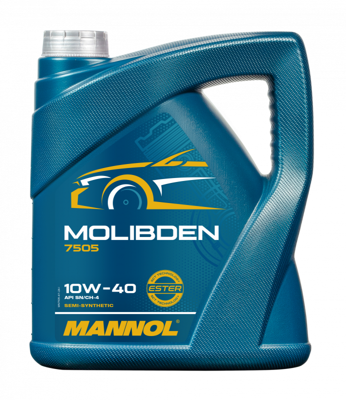 

Моторное масло полусинтетическое MANNOL MOLIBDEN 7505 10W-40 4 л.