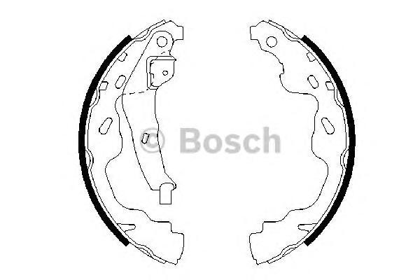 

Тормозные колодки Bosch барабанные 986487665, БАРАБАННЫЕ КОЛОДКИ Bosch 0986487665 Bosch 0986487665