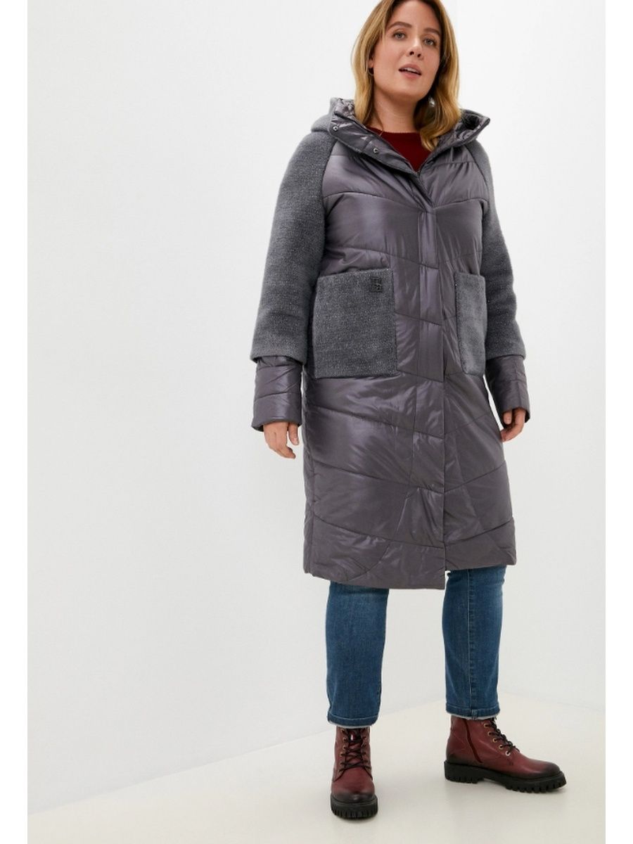 Пальто женское Daigan 91166-N серое 50 RU