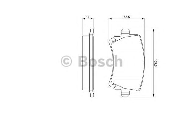 Тормозные колодки 0986494053 Bosch 0986494053