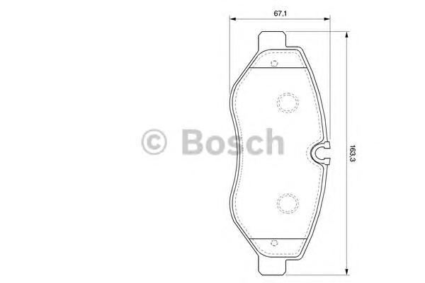 

Тормозные колодки Bosch дисковые 986494121, Комплект тормозных колодок, диско 0986494121