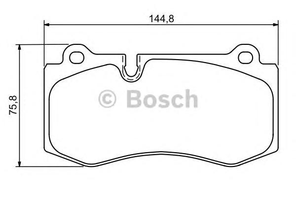 

Тормозные колодки Bosch передние 986494167, Тормозные колодки передние 0986494167