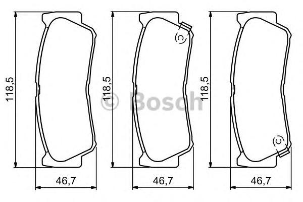 

Тормозные колодки Bosch задние дисковые 986494230, ДИСКОВЫЕ КОЛОДКИ ЗАДНИЕ Bosch 0986494230 Bosch 0986494230