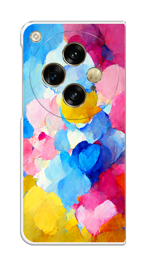 

Чехол на Oppo Find N3, OnePlus Open "Яркие пятна", Синий;голубой;желтый;розовый, 2515550-1
