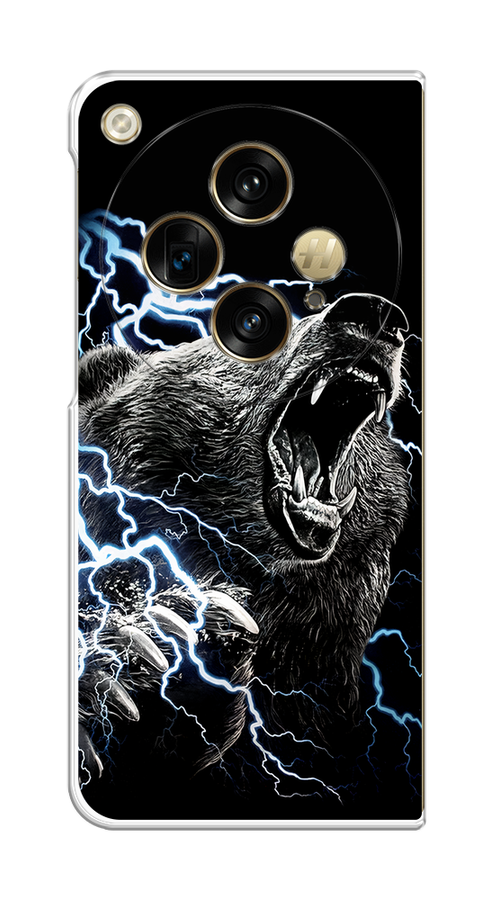 

Чехол на Oppo Find N3, OnePlus Open "Гроза и медведь", Черный;серый;серебристый, 2515550-1