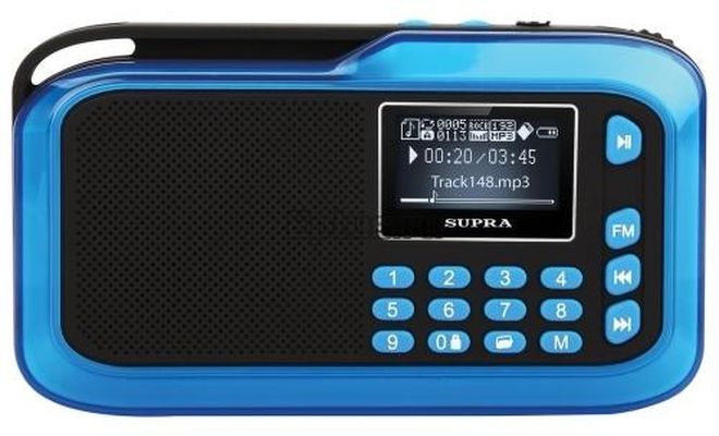

Радиоприемник Supra PAS-3909 Blue, Голубой, SUPRA PAS-3909 BLUE