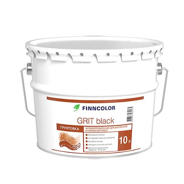 

ГрунтовкаTikkurila антикоррозионная Finncolor grit black белый 10 л