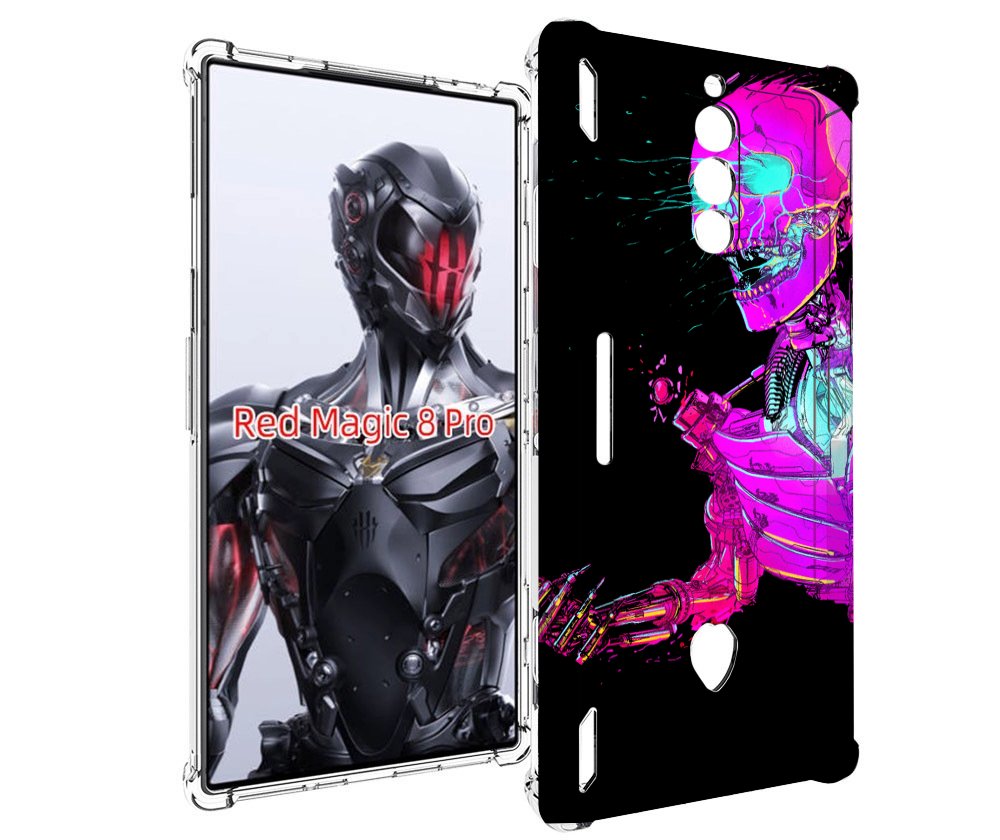 

Чехол MyPads скелет-робот-фиолетовый для ZTE Nubia Red Magic 8 Pro / Red Magic 8 Pro Plus, Tocco