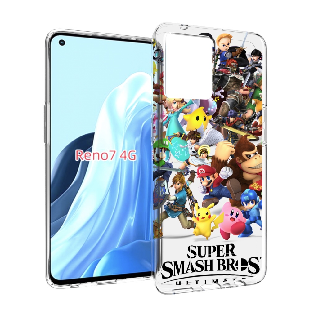 

Чехол MyPads Super Smash Bros для OPPO RENO 7 4G, Прозрачный, Tocco