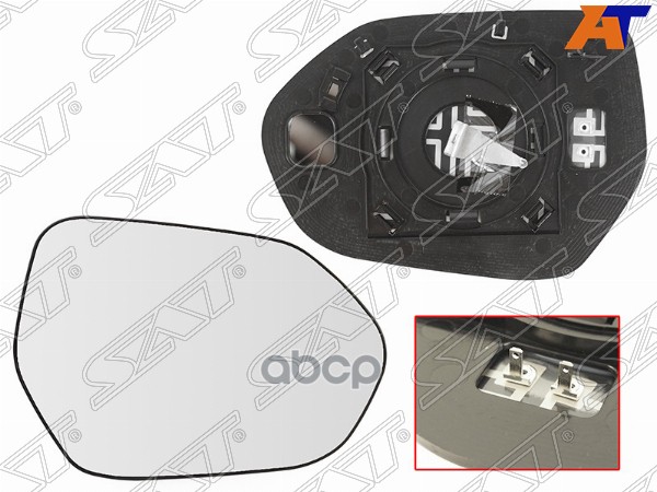 

Полотно Зеркала Toyota Camry 18- Rh (Правый) Сферическое С Обогревом Sat Арт. St-121-0104