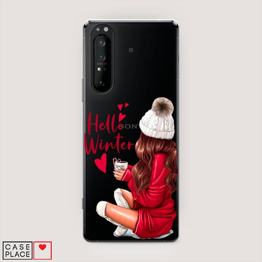

Чехол на Sony Xperia 1 II "Hello winter", Красный;белый;коричневый, 54550-5