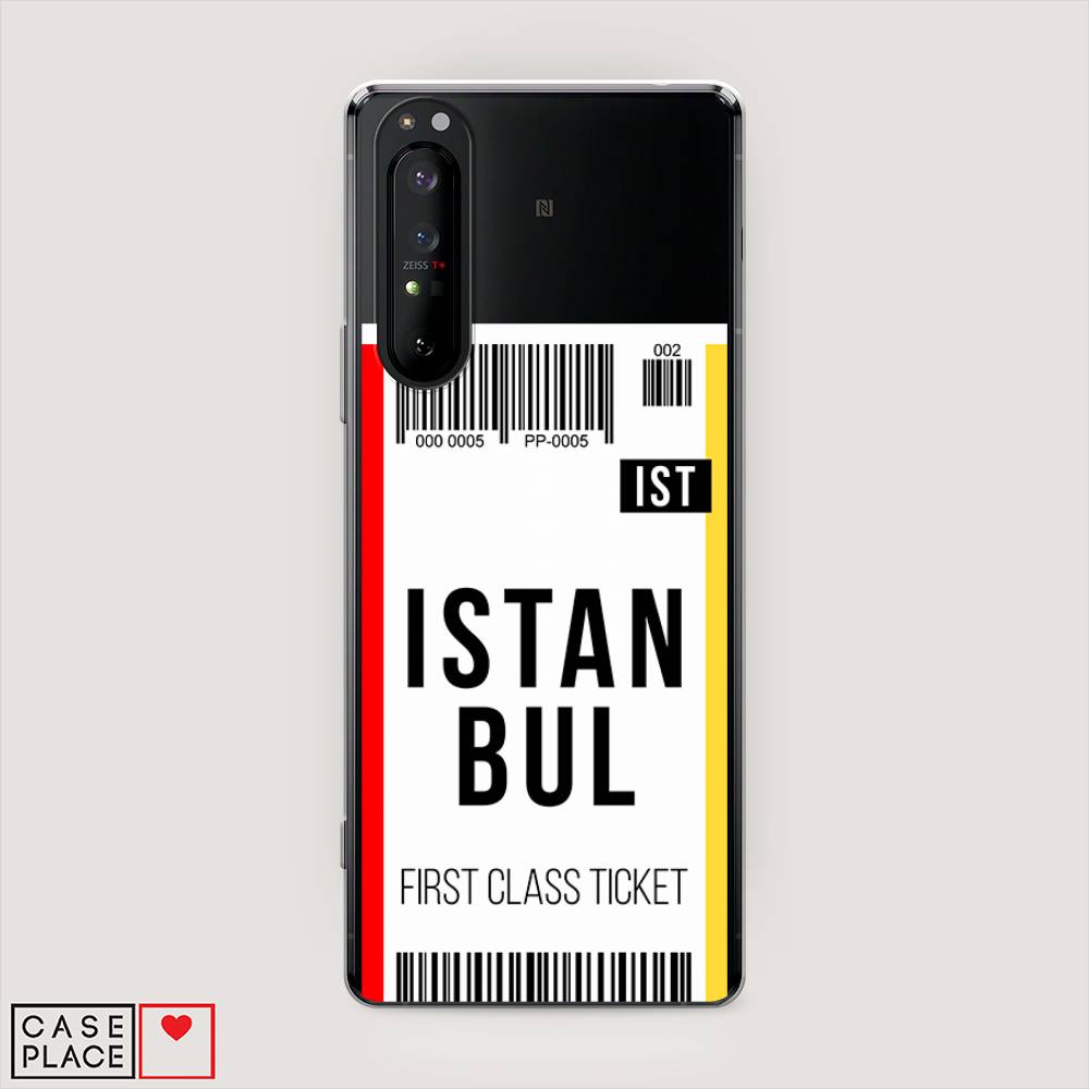 

Чехол на Sony Xperia 1 II "Билет в Стамбул", Белый;черный;красный, 54550-6