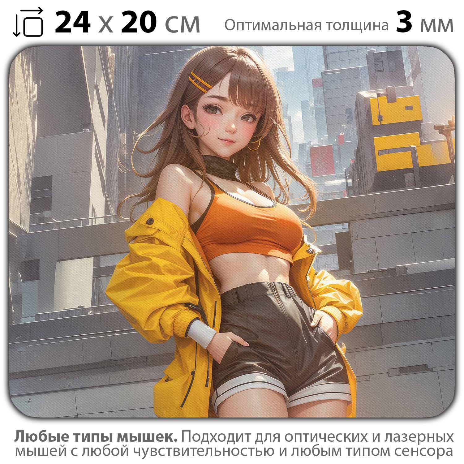 

Коврик для мыши NoBrand PAD03000134, Разноцветный, PAD03000134