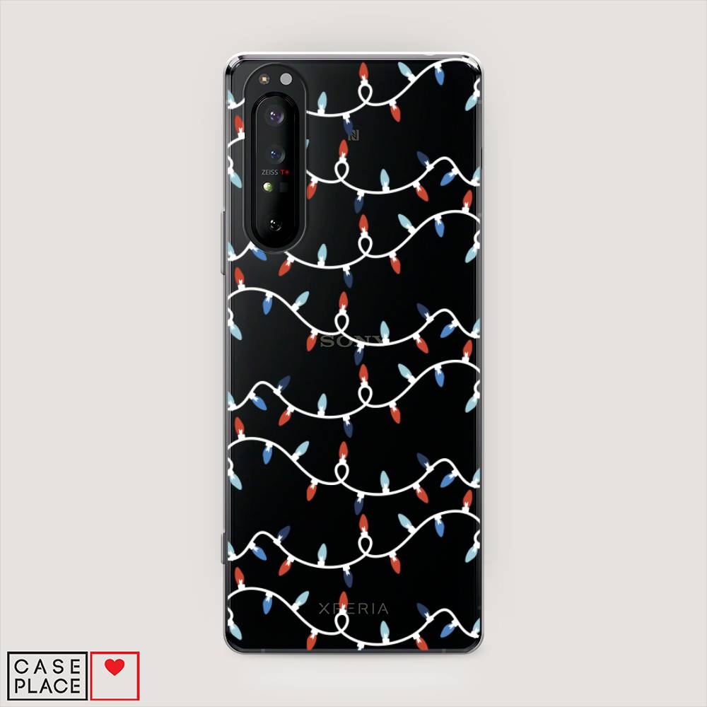 

Чехол на Sony Xperia 1 II "Разноцветная гирлянда", Белый;красный;синий, 54550-5